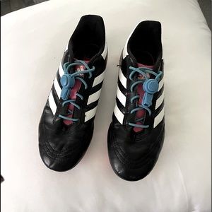 Sz 3 Girls Adidas Pink & White Cleats